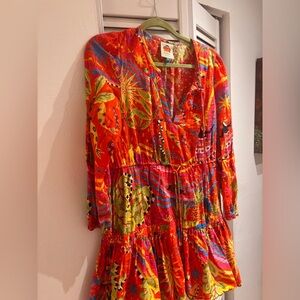 FARM RIO mini dress tropical print size small